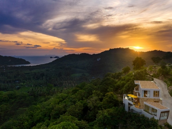 Sea View Samui Property Sunset