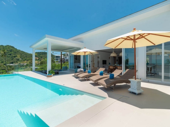 Sea View Villa In Chaweng Noi Poolside Terrace