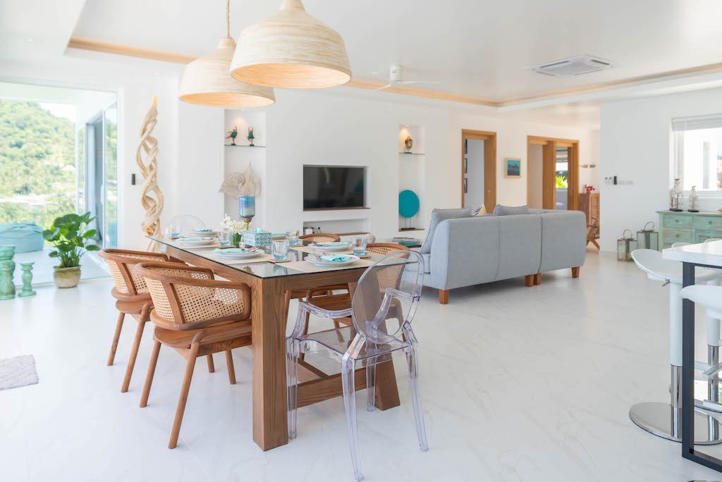 Sea view Villa In Chaweng Noi Open Plan Living