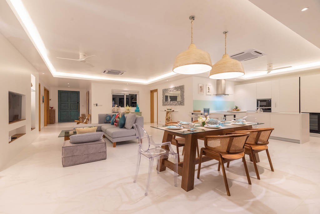 Sea view Villa In Chaweng Noi Living Area