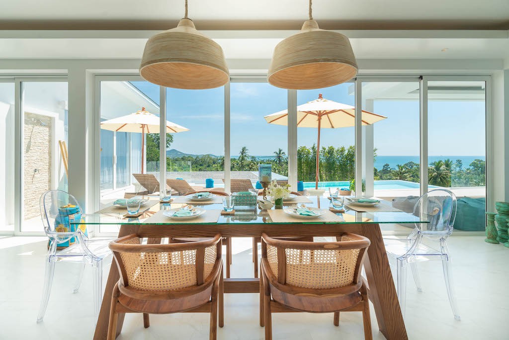 Sea View Villa In Chaweng Noi Dining