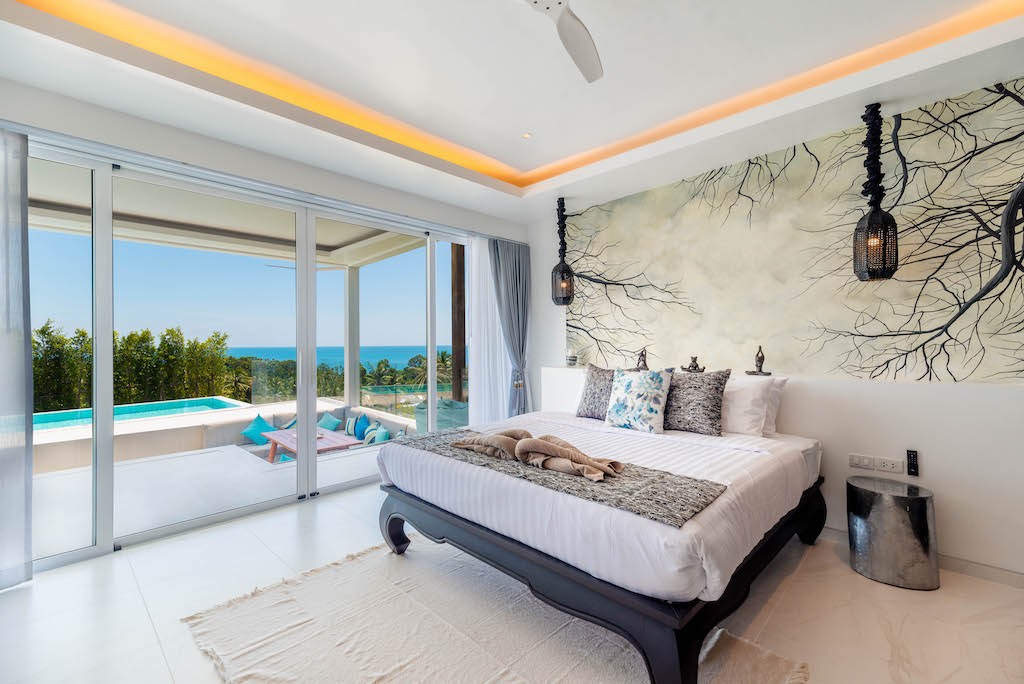 Sea View Villa In Chaweng Noi Bedroom