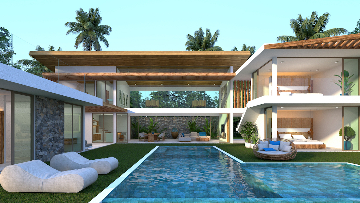 Sensational Sea View Villa Chaweng Noi Exterior