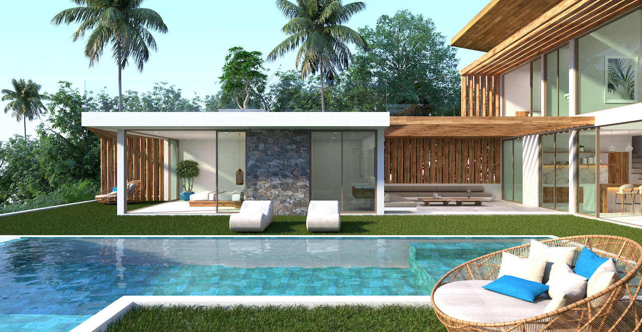Sensational Sea View Villa Chaweng Noi Seating Area
