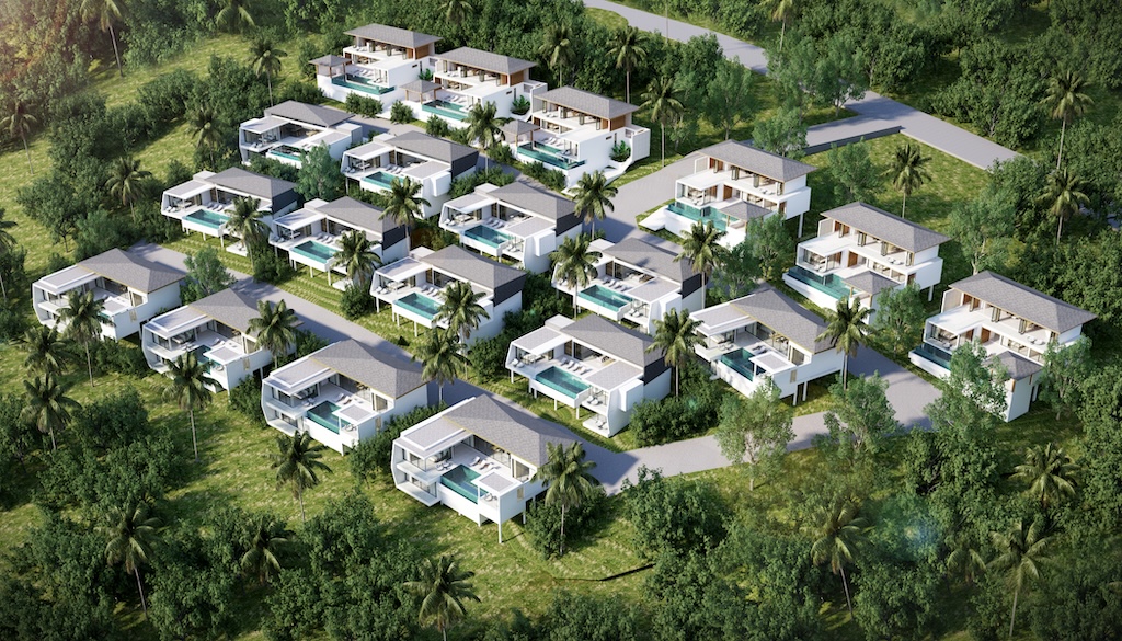 Suay Baanpak Villas Koh Samui Site Render