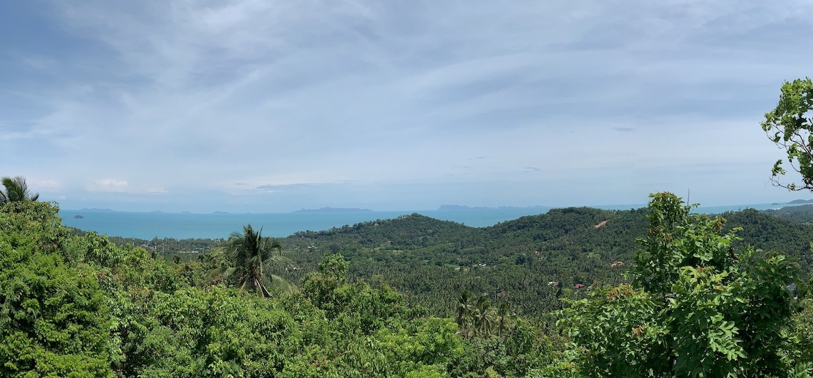 Sunset Sea View Land Pano