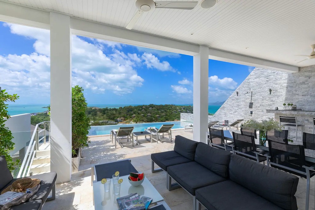 Sunset View Property For Sale In Koh Samui Covered Terrace