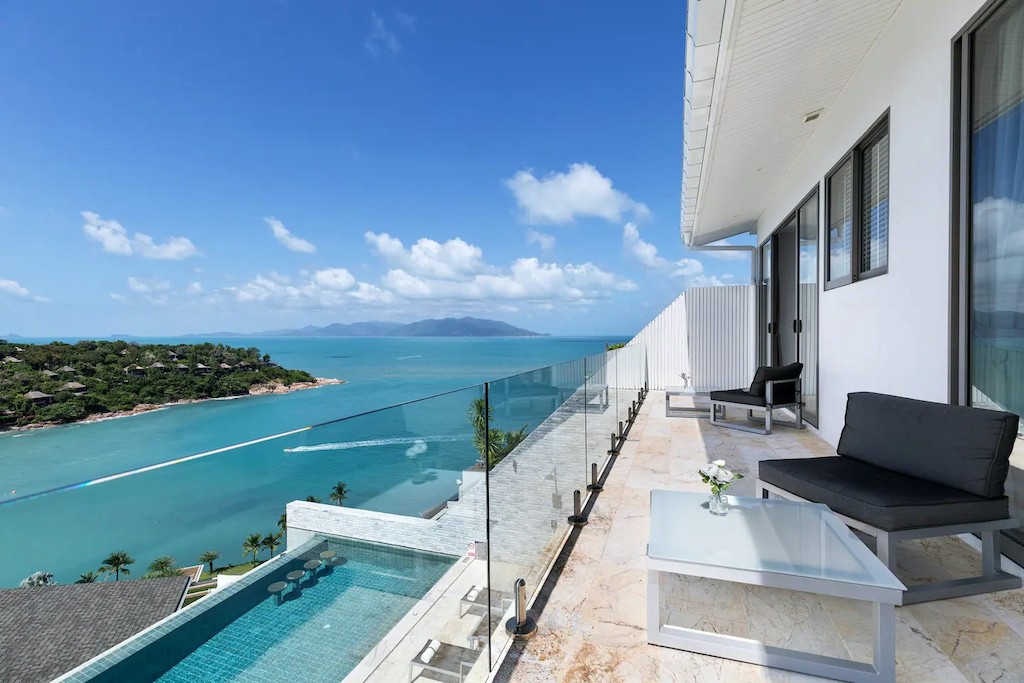 Sunset View Property For Sale In Koh Samui Bedroom Balcony
