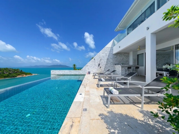 Sunset View Property For Sale In Koh Samui Pool And Terrace