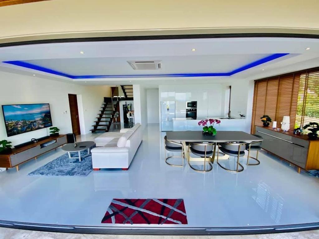 Taling Ngam Sea View Villa Living Space
