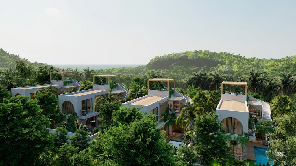 The Den Villas Koh Samui Roofs