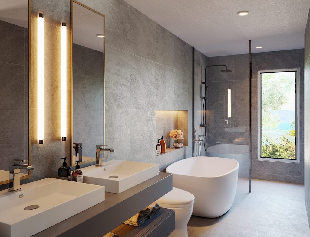 The Residence Bang Po Bathroom Rendering
