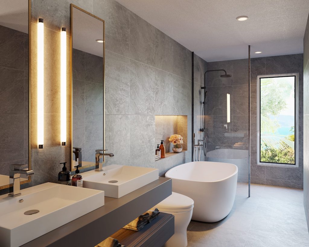 The Residence Bang Po Bathroom Rendering