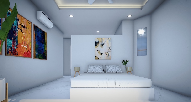 The Rice Master bedroom