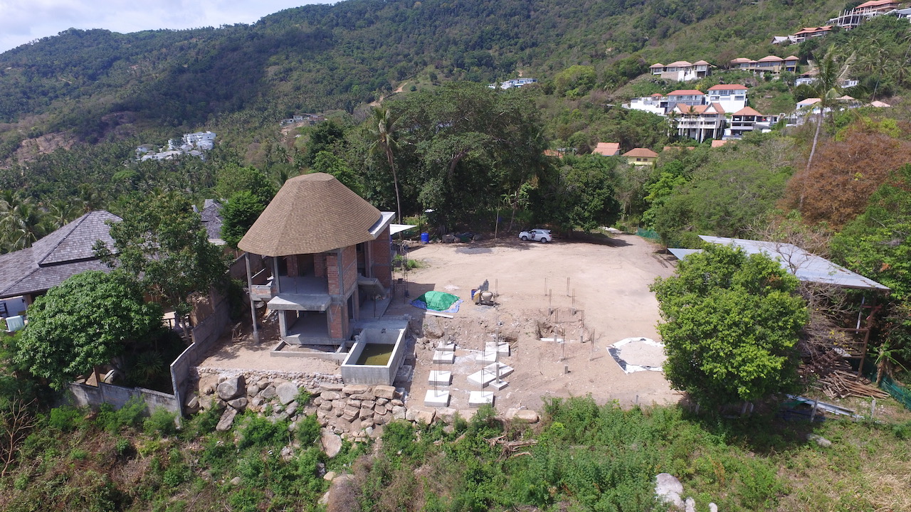 Tree House Villa Ko Samui Aerial Front