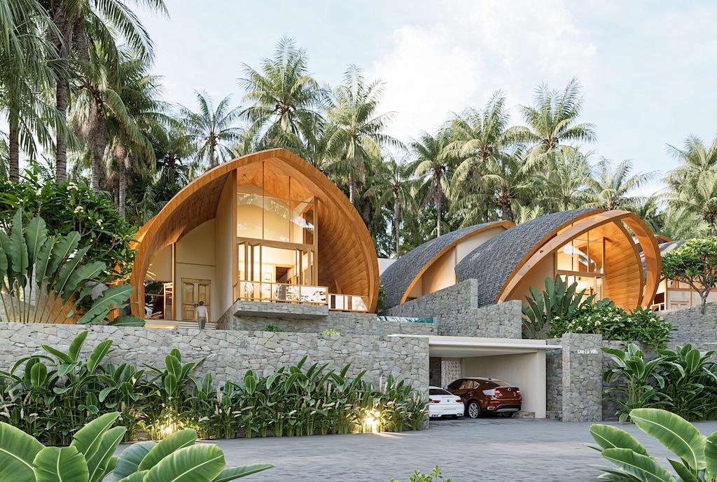 Tropical Koh Samui Villas Exterior Render