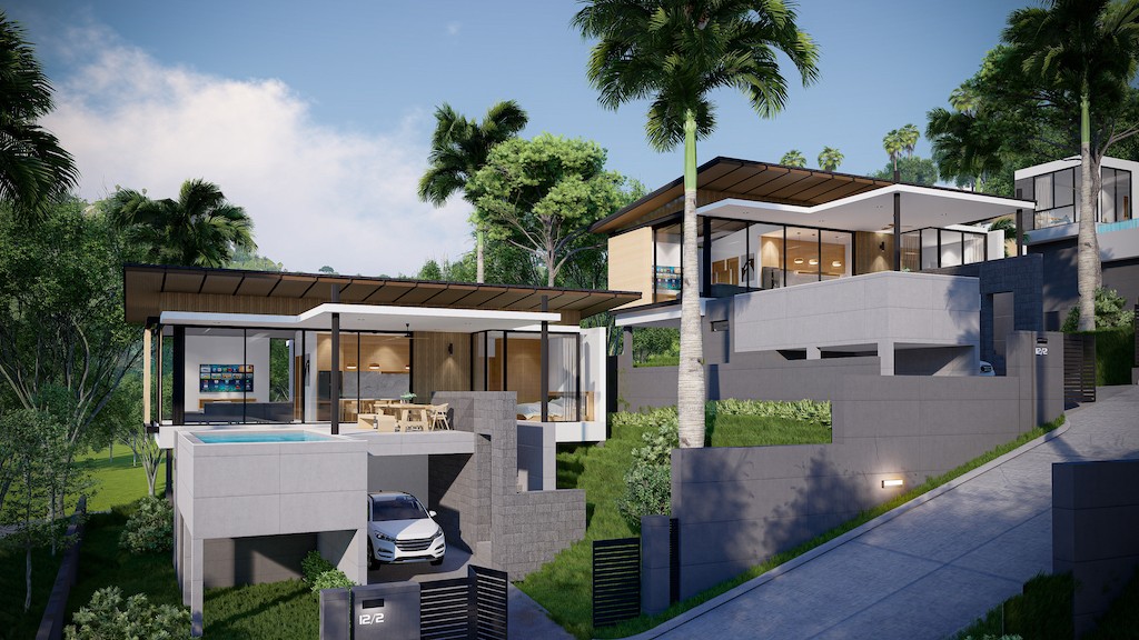Two Bedroom Koh Samui Villas Exterior Render