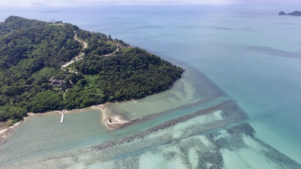 Unique Beachfront Property Ko Samui Aerial Image