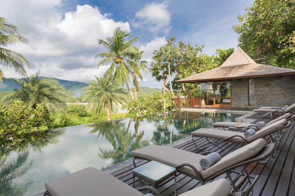 Unique Beachfront Property Ko Samui Poolside Loungers
