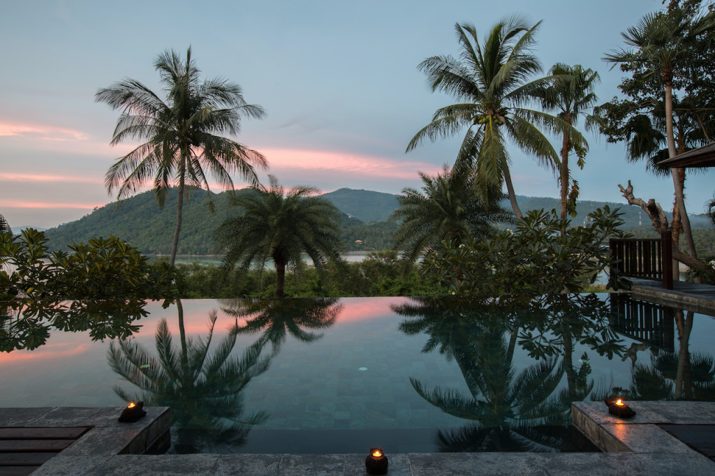 Unique Beachfront Property Ko Samui Evening