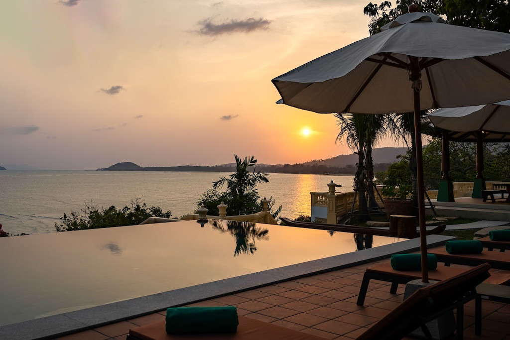 Unique Koh Samui Beachfront Property Sunset