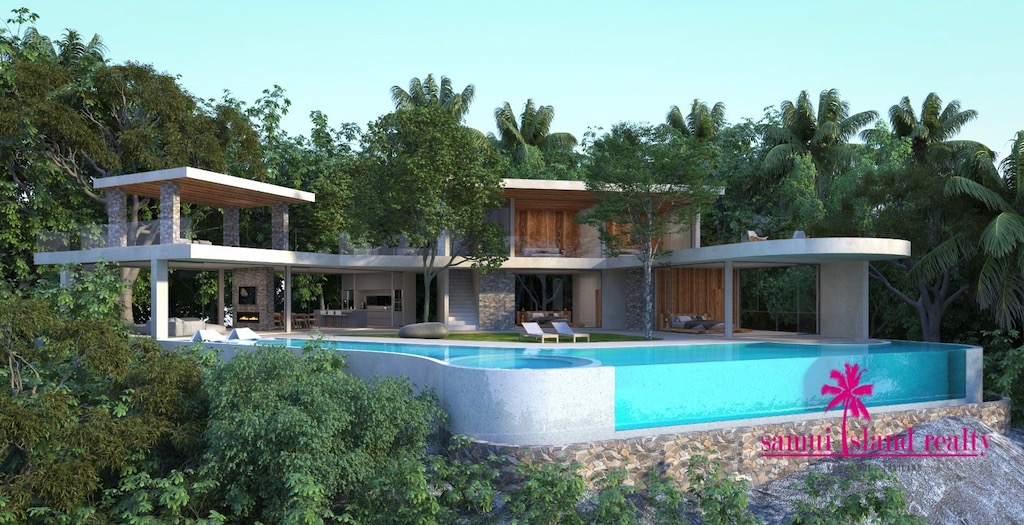 Unique Samui Villa Rendering Front