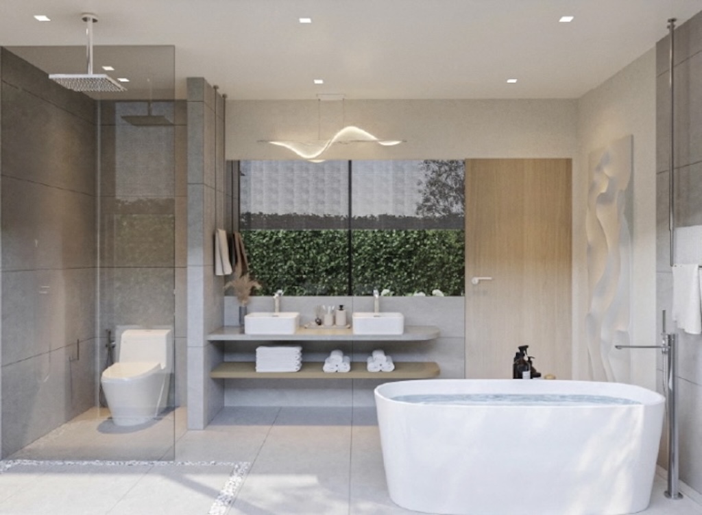 Valentine Village Koh Samui Two Bedroom Villas Bathroom