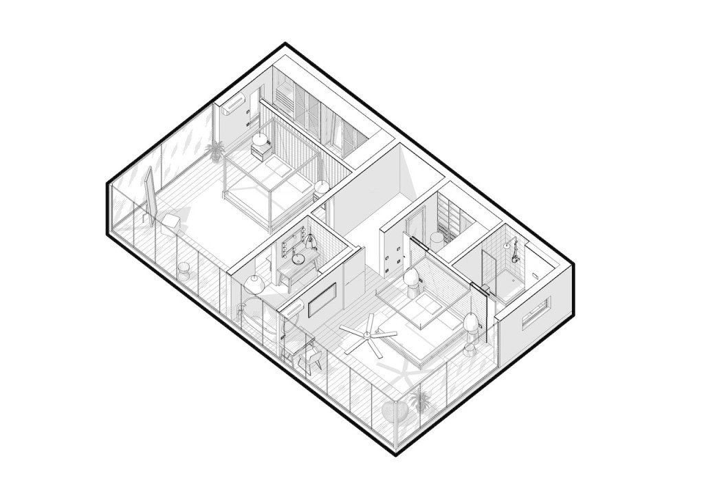 Vastu Villas Ko Samui 2nd Floor Plan
