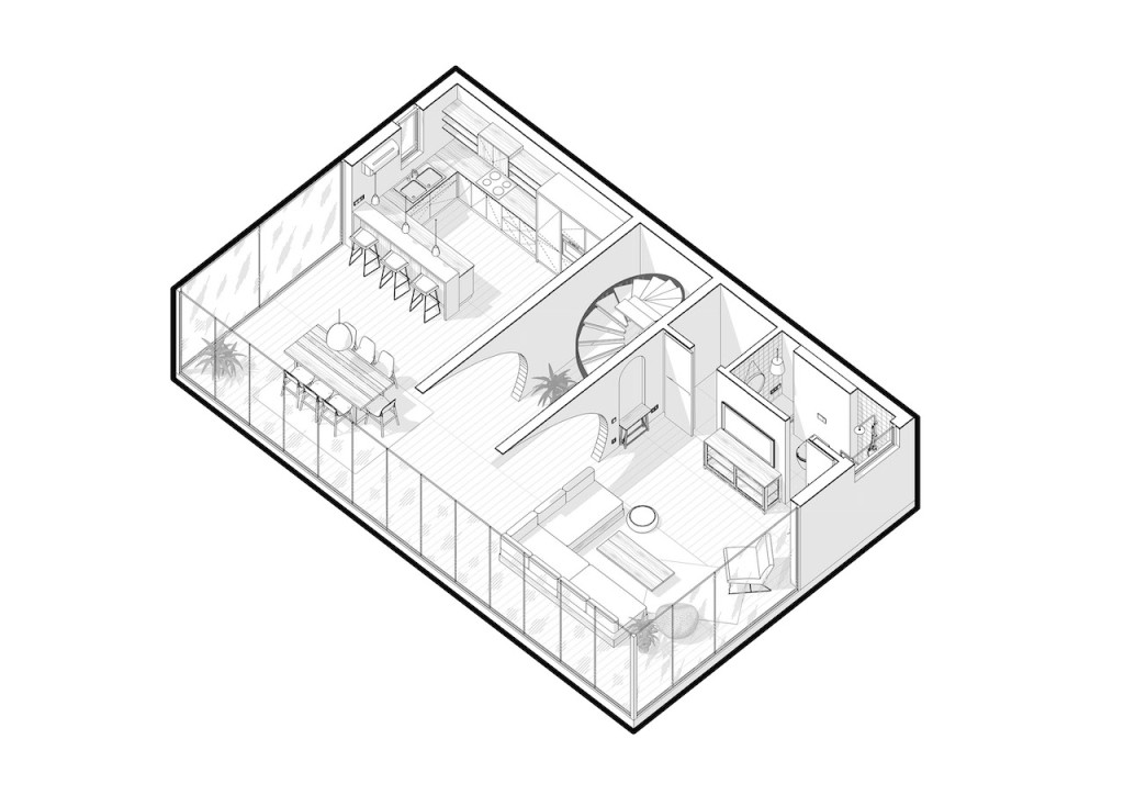 Vastu Villas Living Area Floor Plan