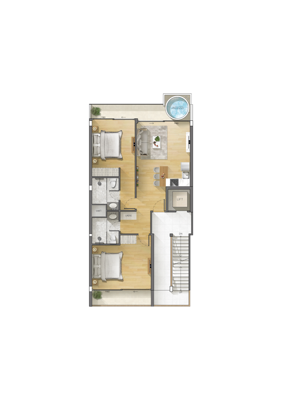 Vida-Apartments-Ko-Samui-2nd-floor-apartment-Plan Vida Apartments Ko Samui 2nd Floor Plan