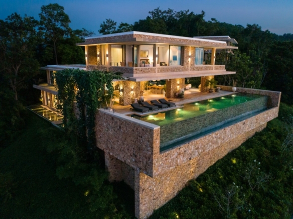 Villa Bang Sang Ko Samui Night Exterior