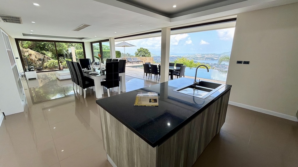 Villa Enam Koh Samui Kitchen Island