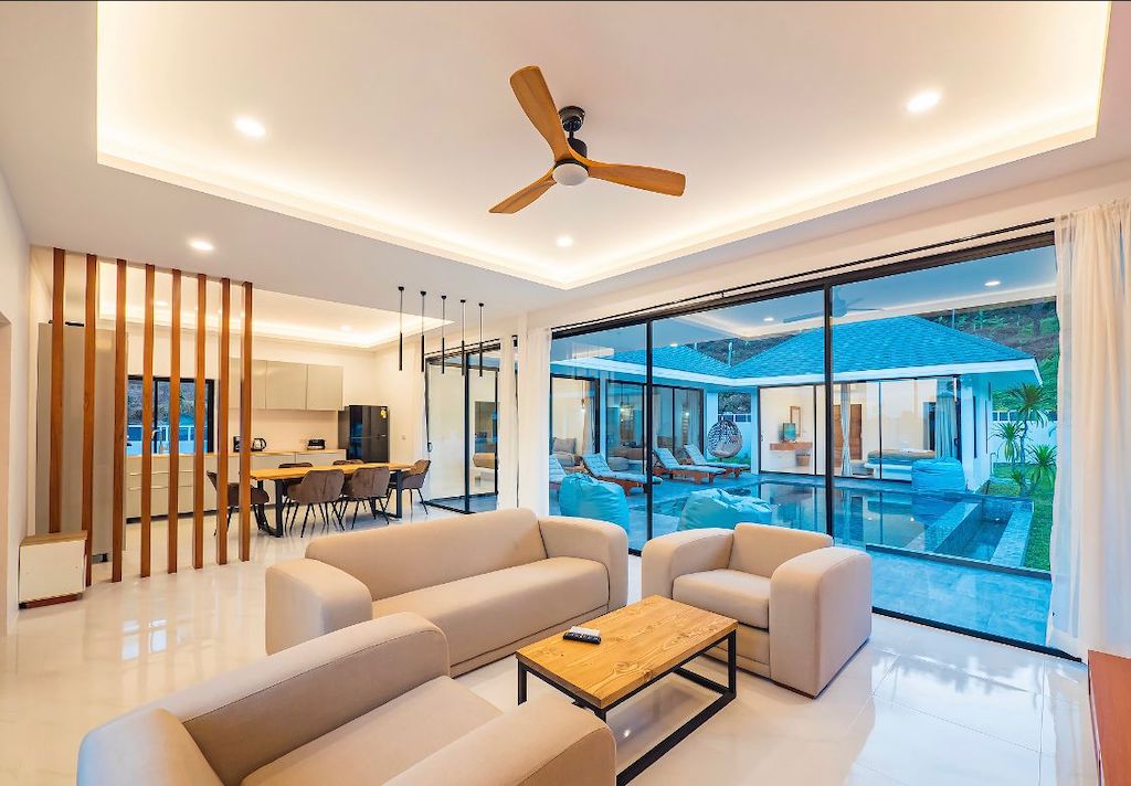 Villa For Sale In Lamai Koh Samui Living Area