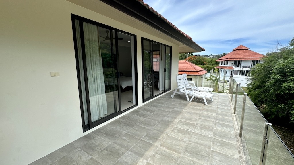 Villa For Sale In Plai Laem Koh Samui Master Balcony