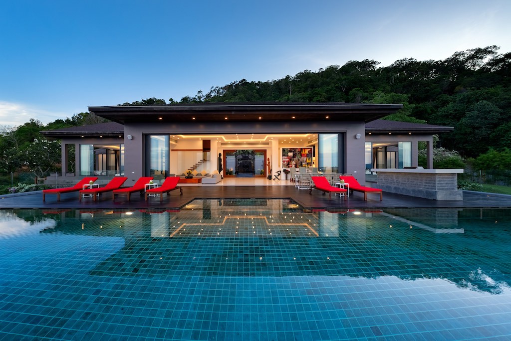 Villa Michaela For Sale Koh Samui Pool At Night