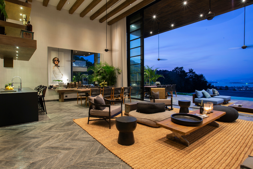 Villa Sierra Koh Samui Lounge Night