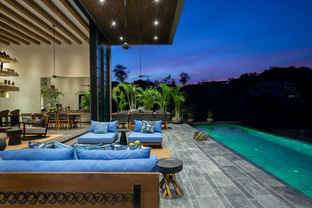 Villa Sierra Koh Samui Terrace At Night