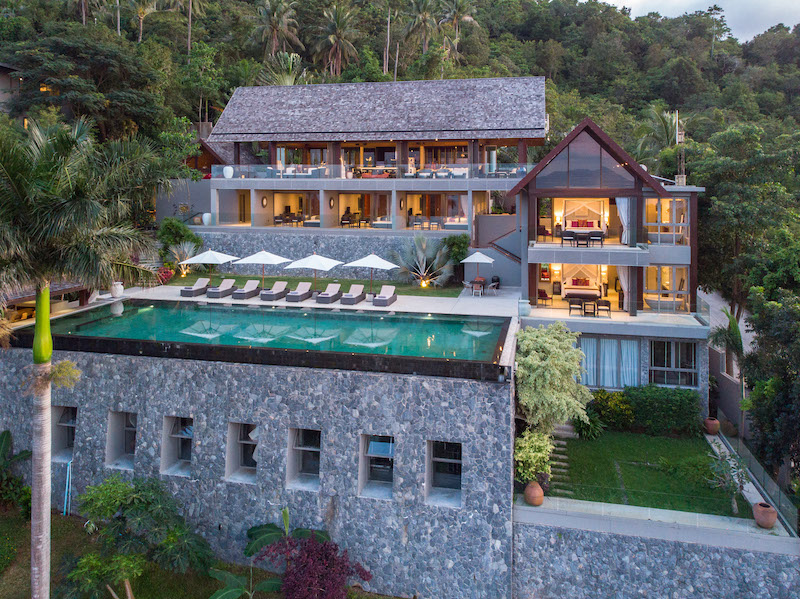 Villa Suralai Aerial Front View