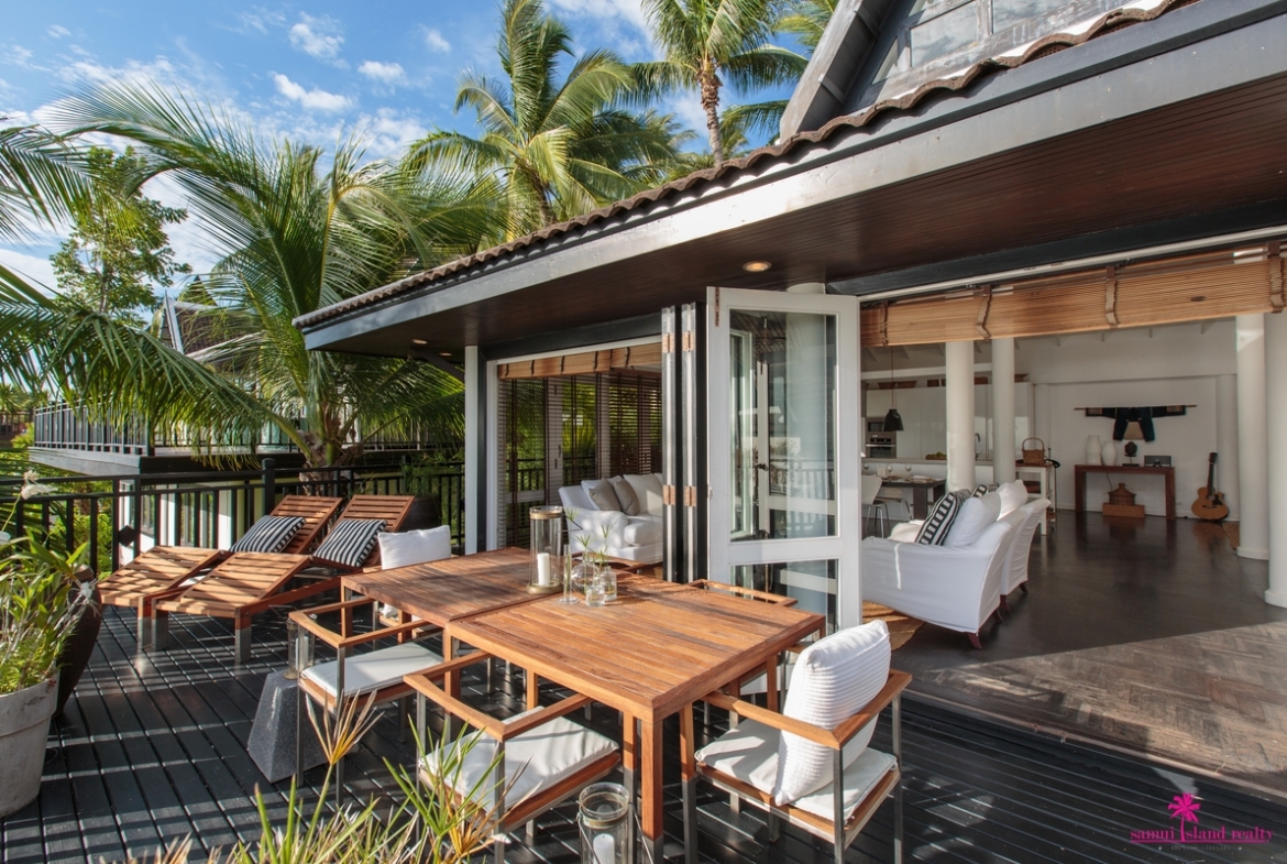 Villa Baan Hansa For Rent Koh Samui Terrace