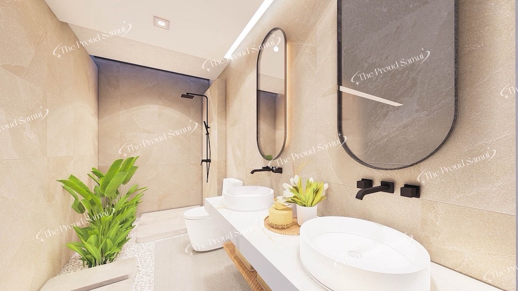 Villas For Sale In Lipa Noi Koh Samui Bathroom