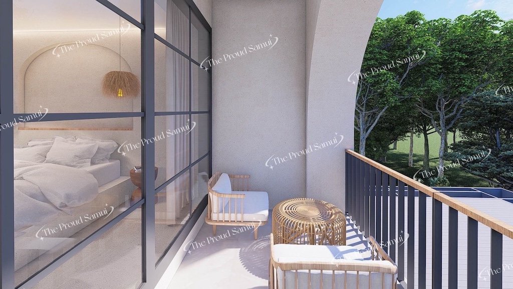 Villas For Sale In Lipa Noi Koh Samui Balcony