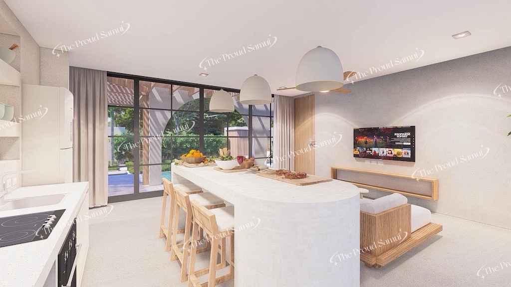Villas For Sale In Lipa Noi Koh Samui Kitchen