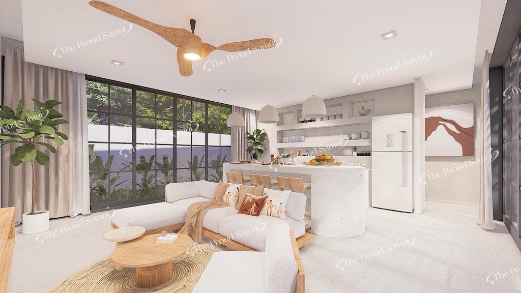 Villas For Sale in Lipa Noi Koh Samui Lounge