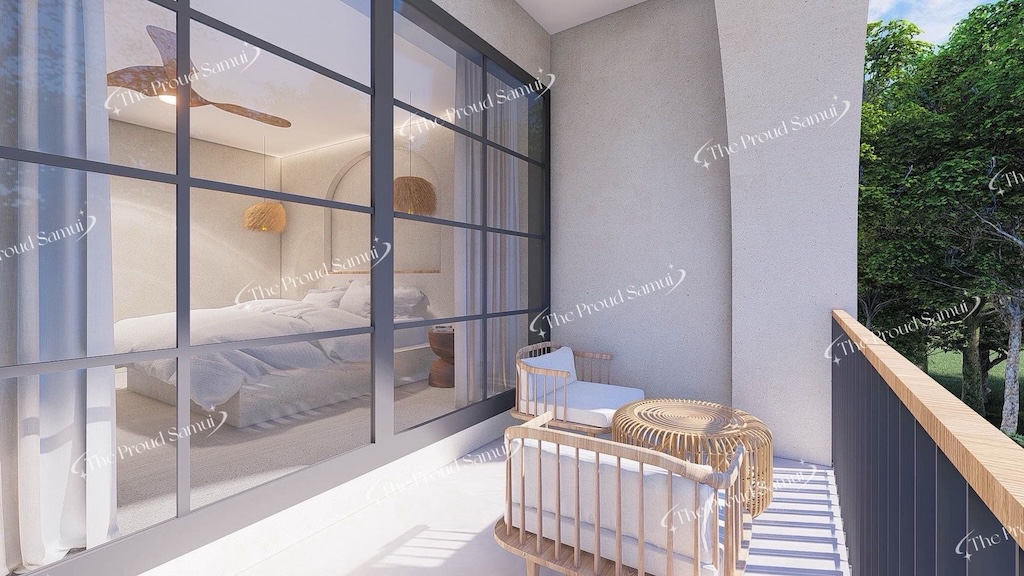 Villas For Sale In Lipa Noi Koh Samui Balcony