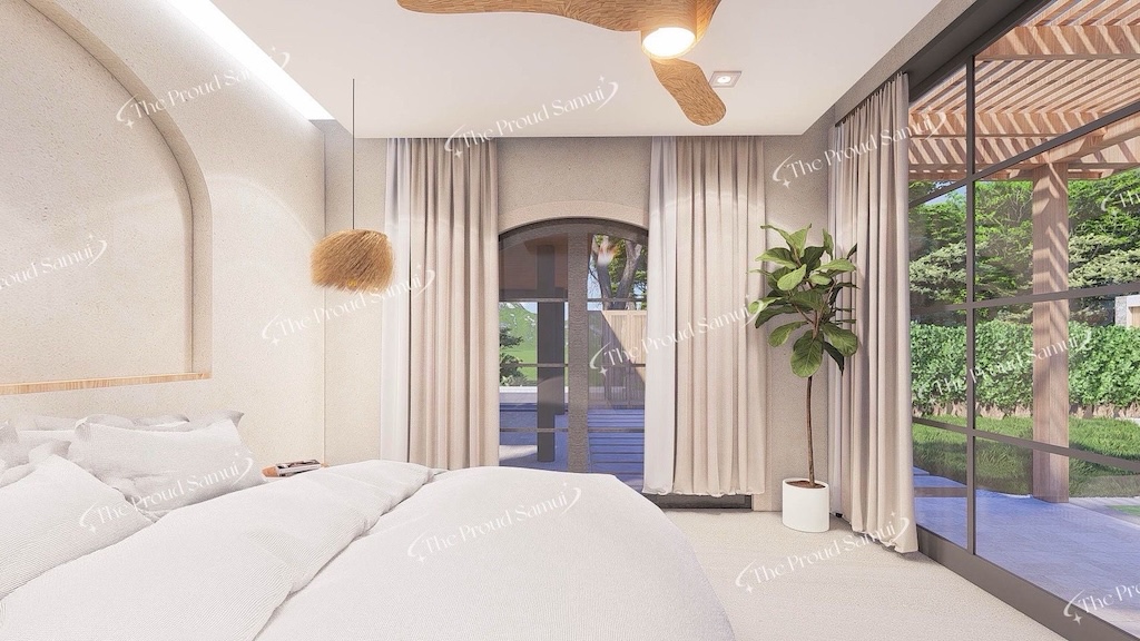 Villas For Sale In Lipa Noi Koh Samui Bedroom