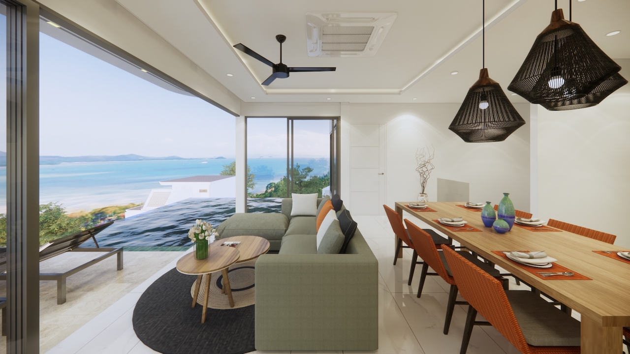 XV Villas Samui Villa Living Area