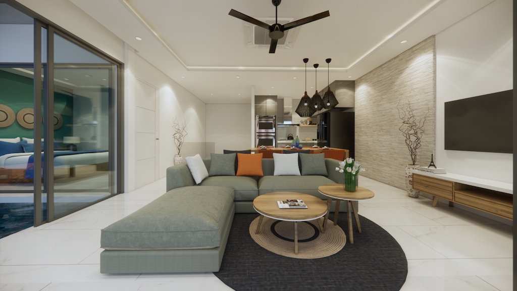 XV Villas Sofa Area