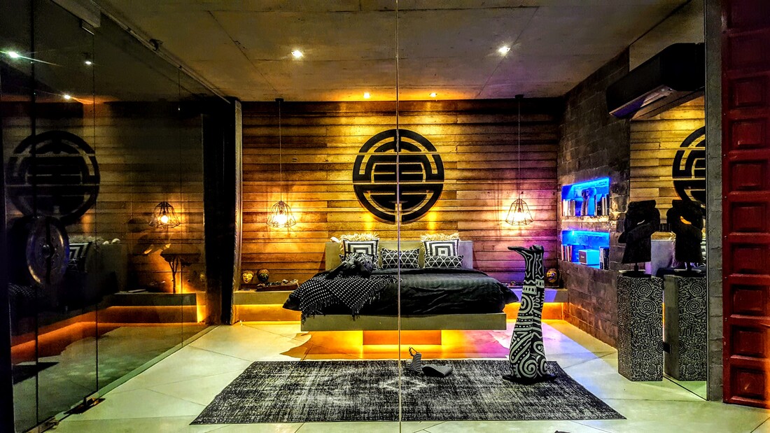 Zen Villa Bedroom At Night