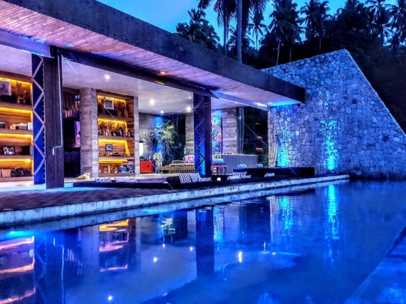 Zen Villa At Night