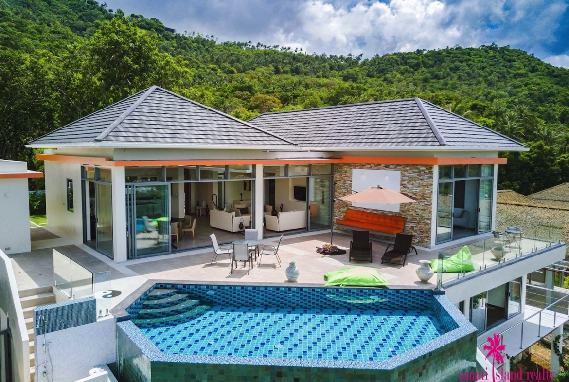 Bophut 5 Bedroom Sea View Villa For Sale – Residential All in Koh Samui (photo 1)